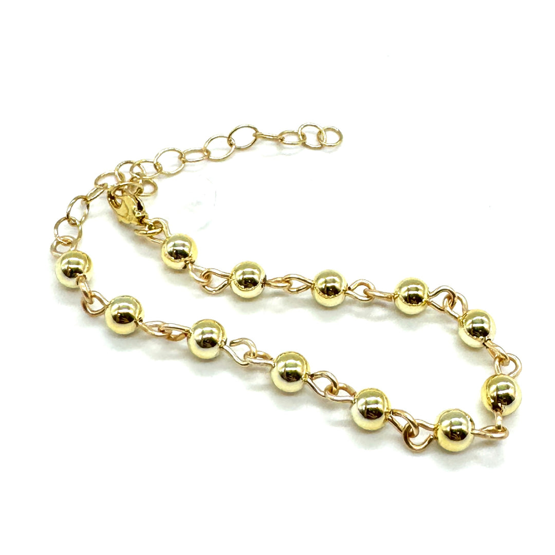 Vintage Vacuum Plated Gold Betsy Bracelet