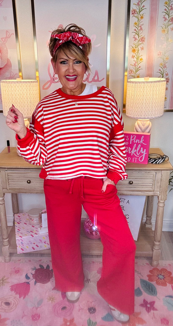 Striped Long Sleeve Top - 2 Color Options