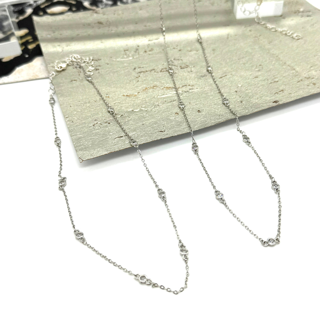 Sweet Petite Sparkle Channel Necklace - 2 lengths