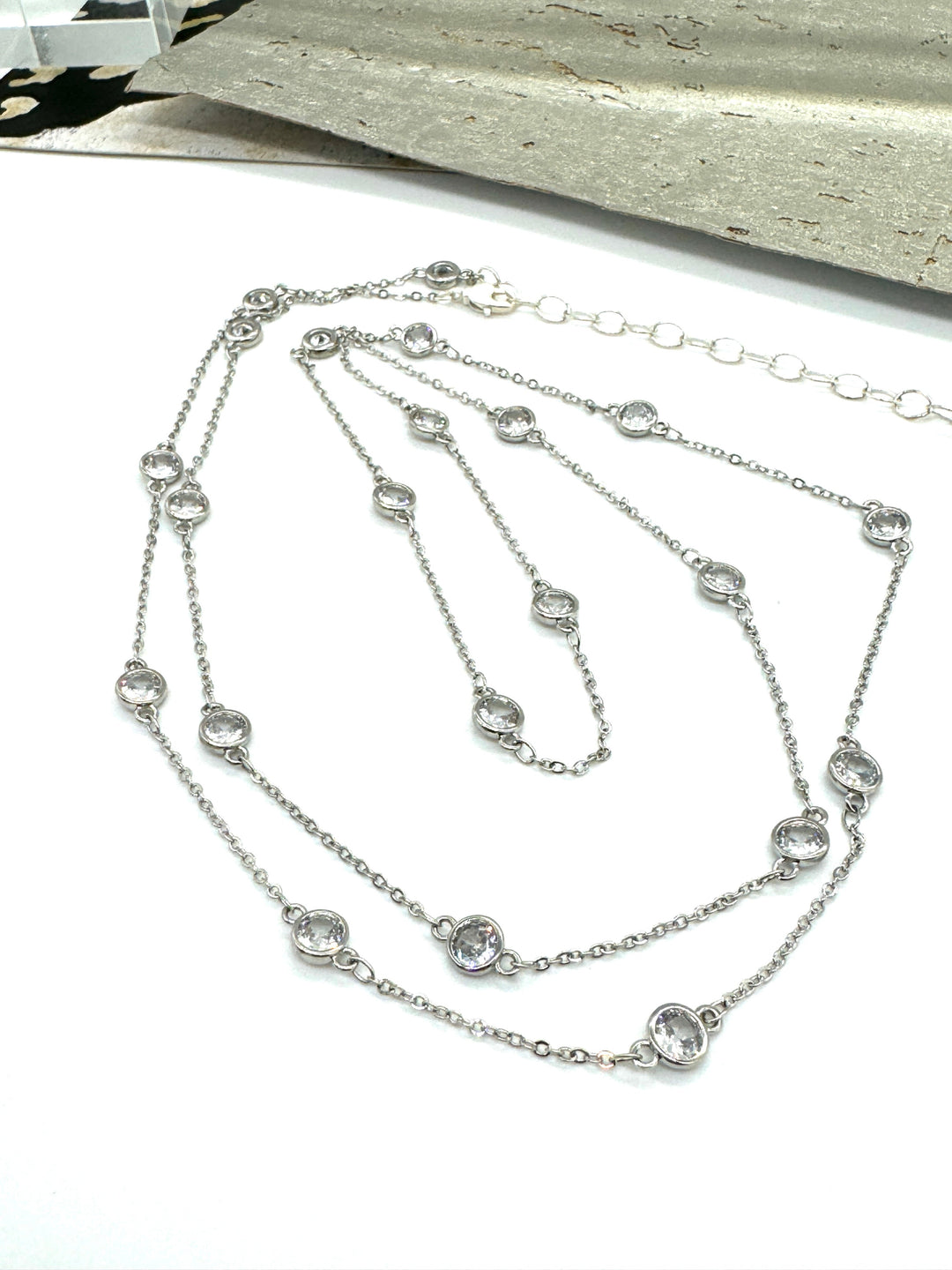 Bling & Sparkle Channel Necklace - 2 lengths