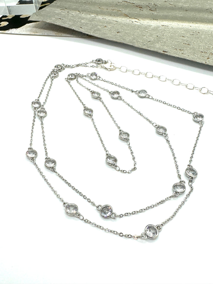 Bling & Sparkle Channel Necklace - 2 lengths