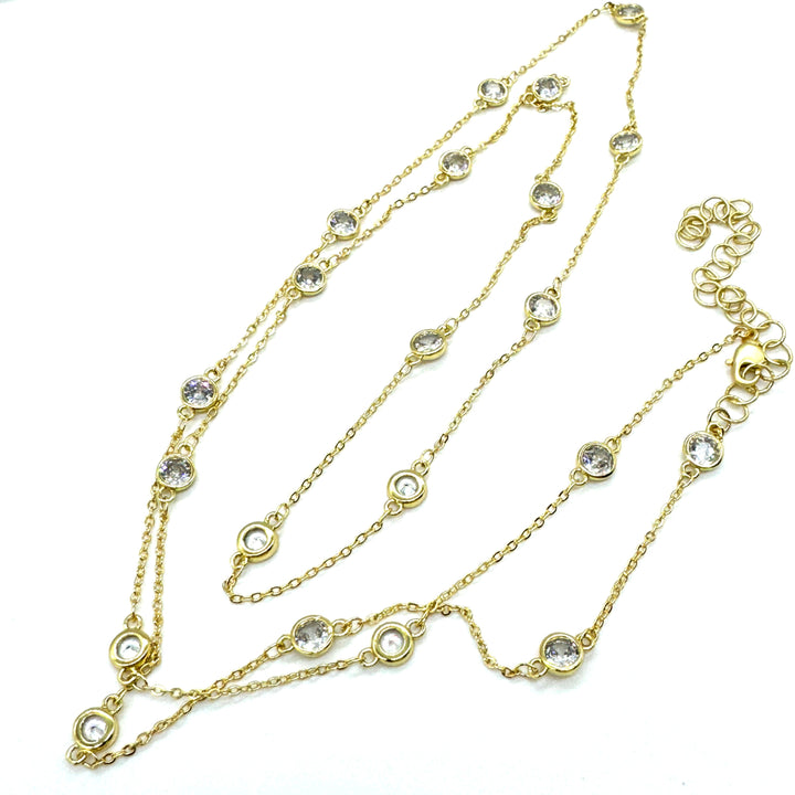 Bling & Sparkle Channel Necklace - 2 lengths