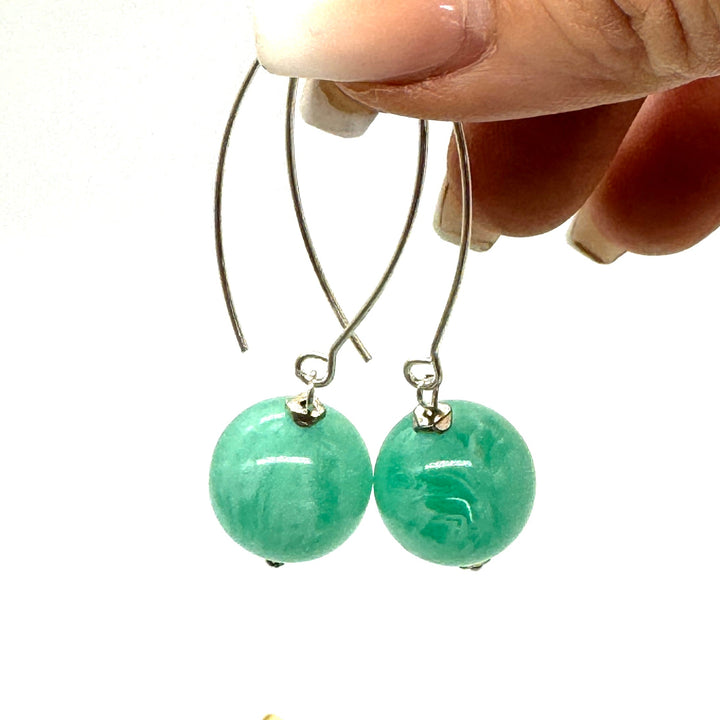 In Season Tiff Teal Raindrop Earrings