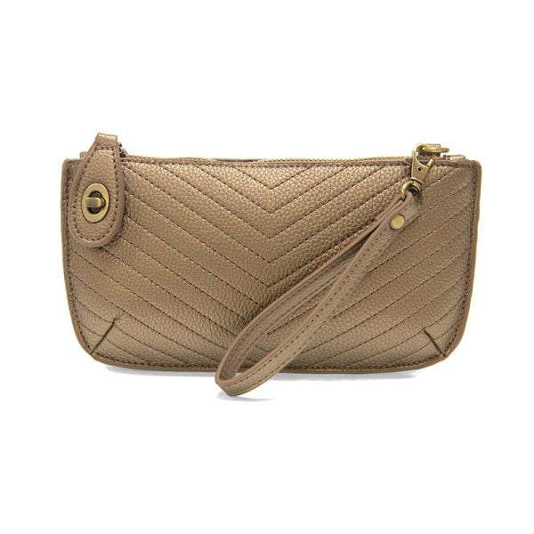 Quilted Mini Crossbody Wristlet Clutch - 5 Color Options