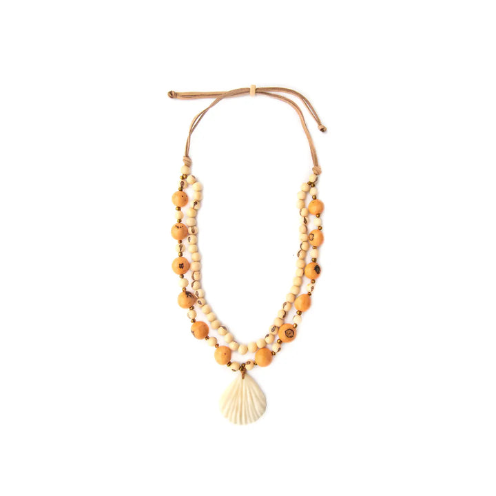 Peach/Ivory Malibu Necklace