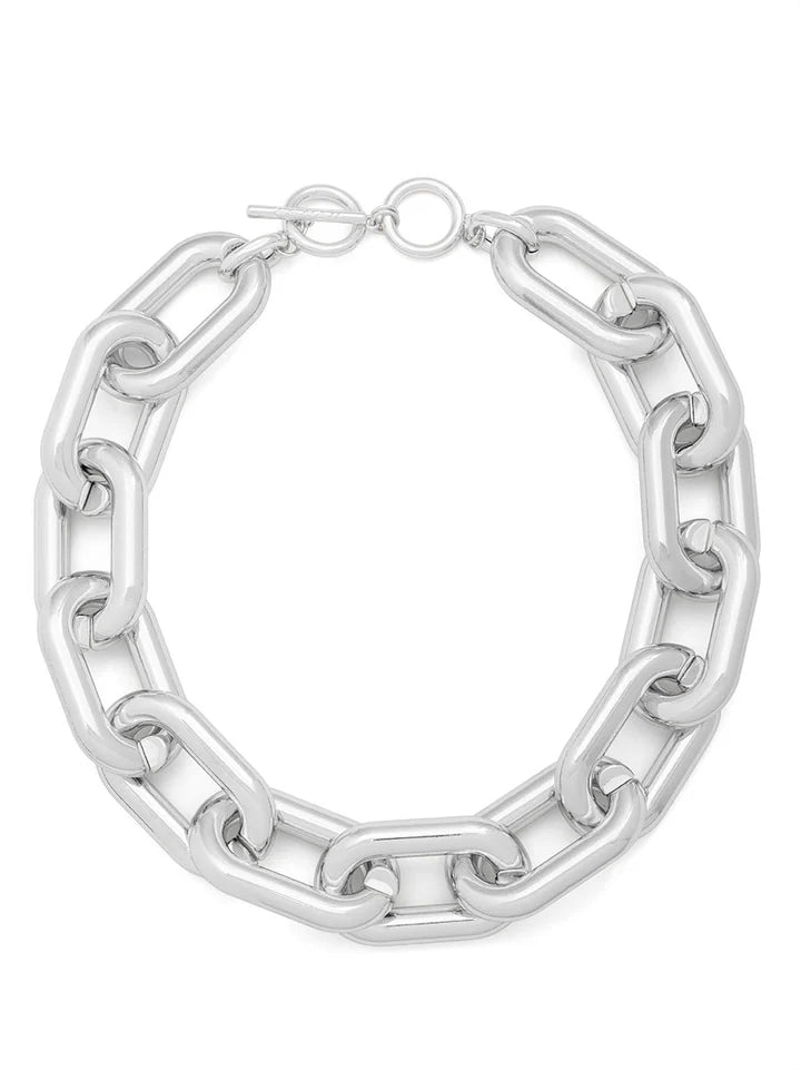 Statement Link Collar Necklace - 2 Color Options