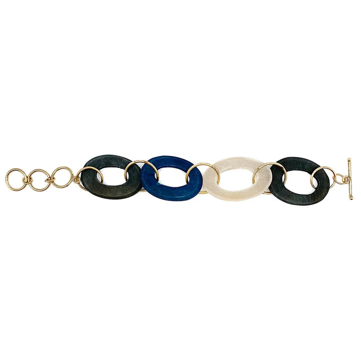 Omala Misty Greens Chain Link Bracelet