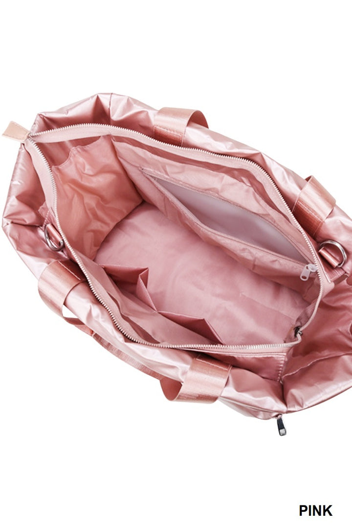 Puffy Quilted Waterproof Travel Tote Bag - 4 Color Options