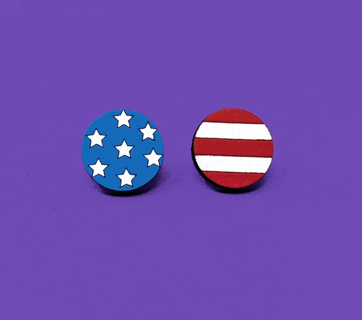 American Flag Earrings