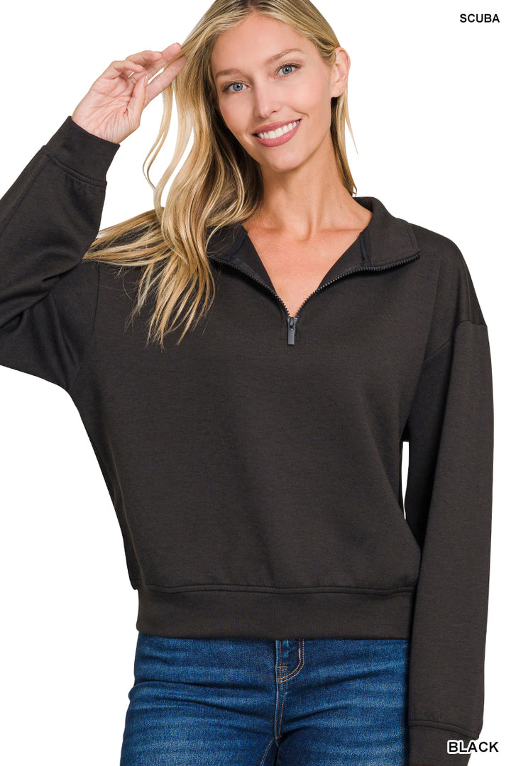 Scuba Half-Zip Sweatshirt - 3 Color Options
