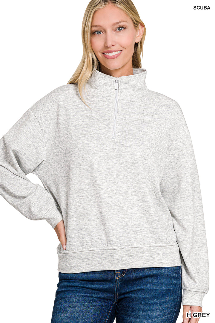 Scuba Half-Zip Sweatshirt - 3 Color Options