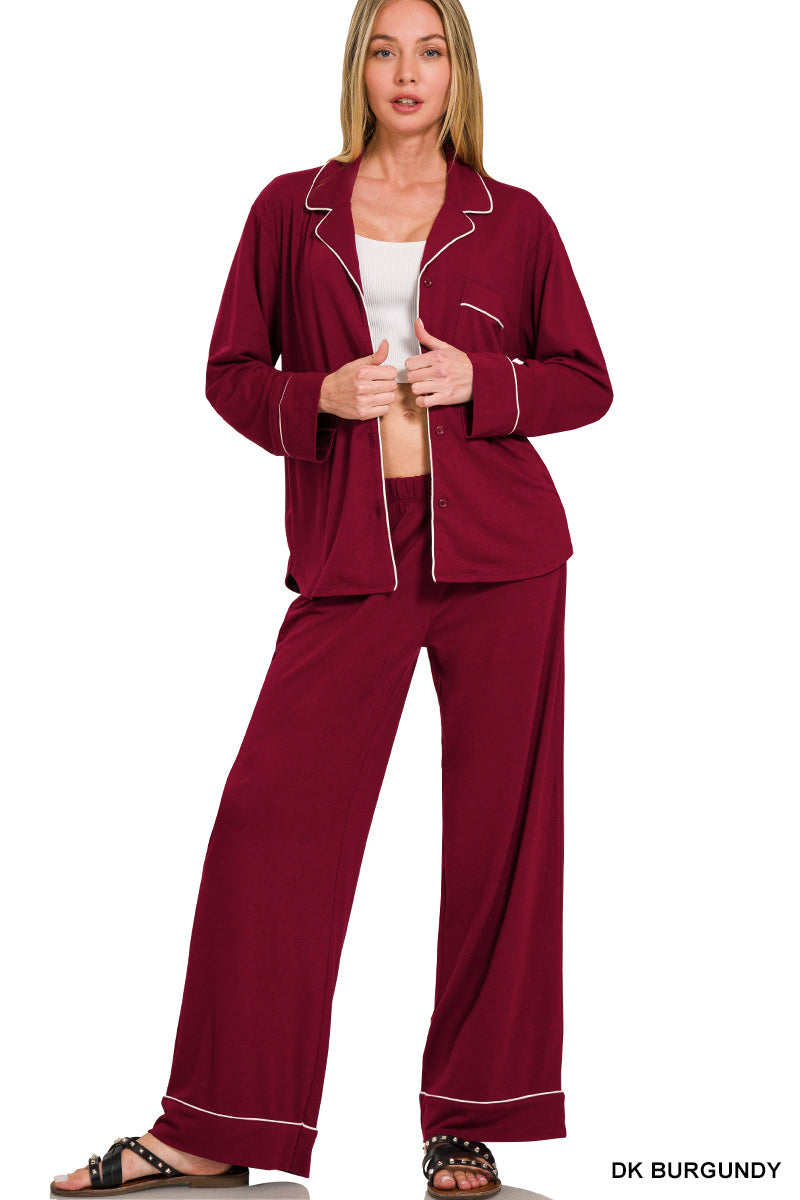 Button Down Pajamas - 2  Color Options