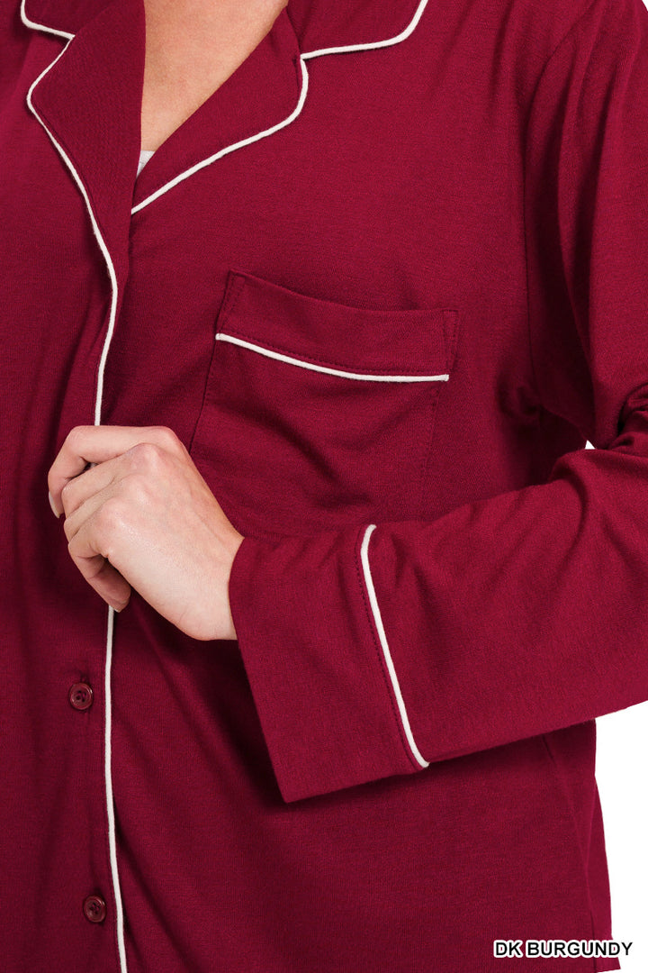 Button Down Pajamas - 2  Color Options