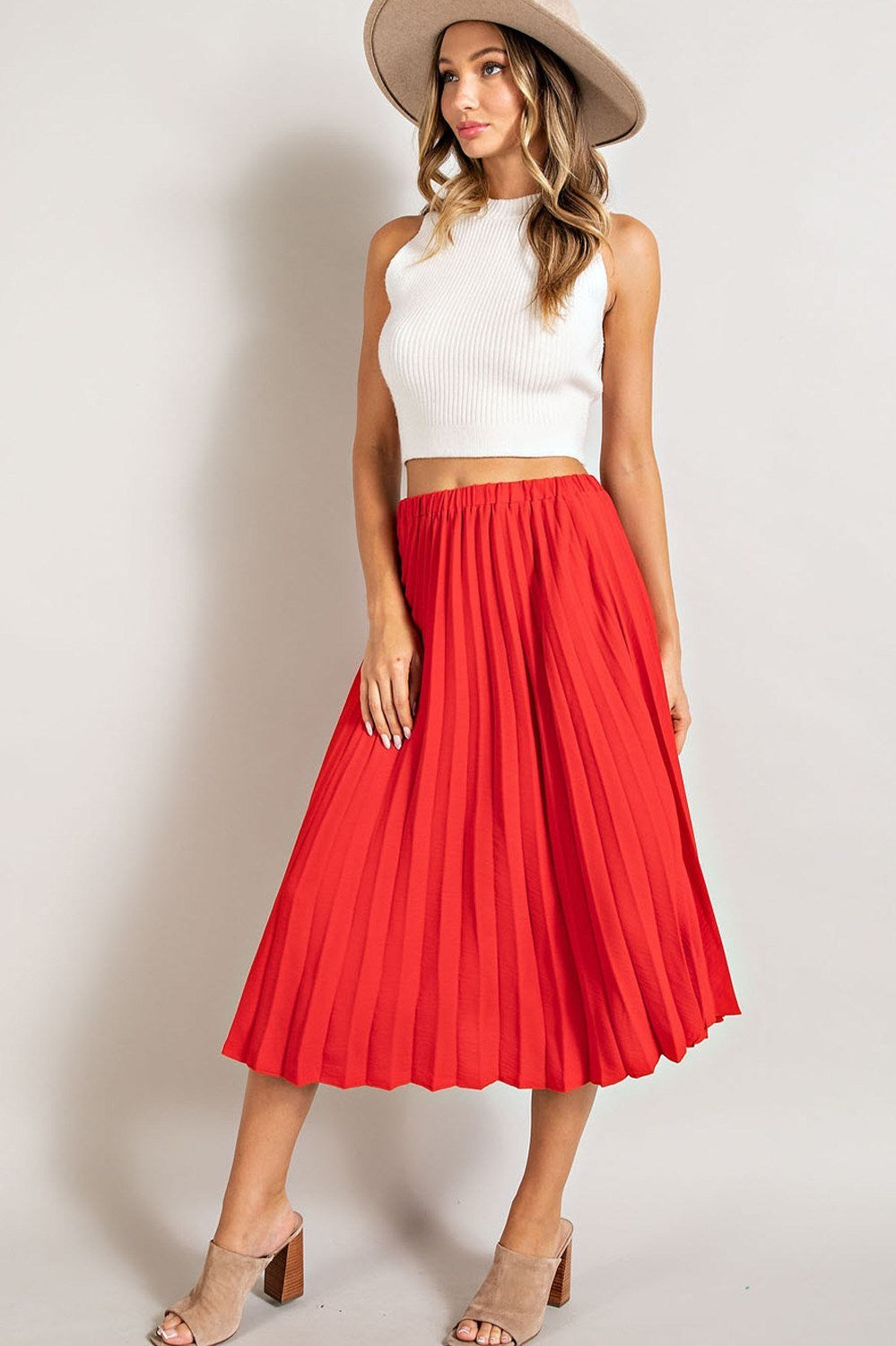 Pleated Skirt - 2 Color Options - Final Sale