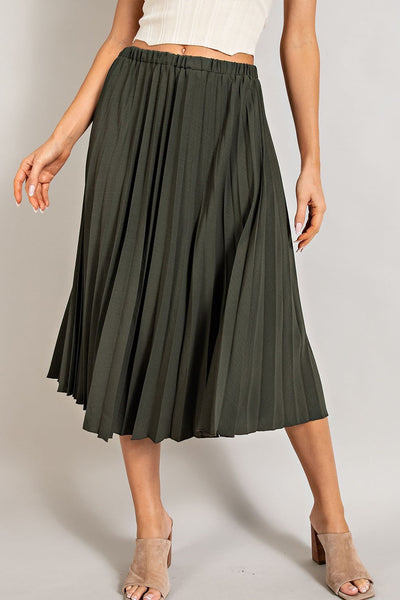 Pleated Skirt - 2 Color Options