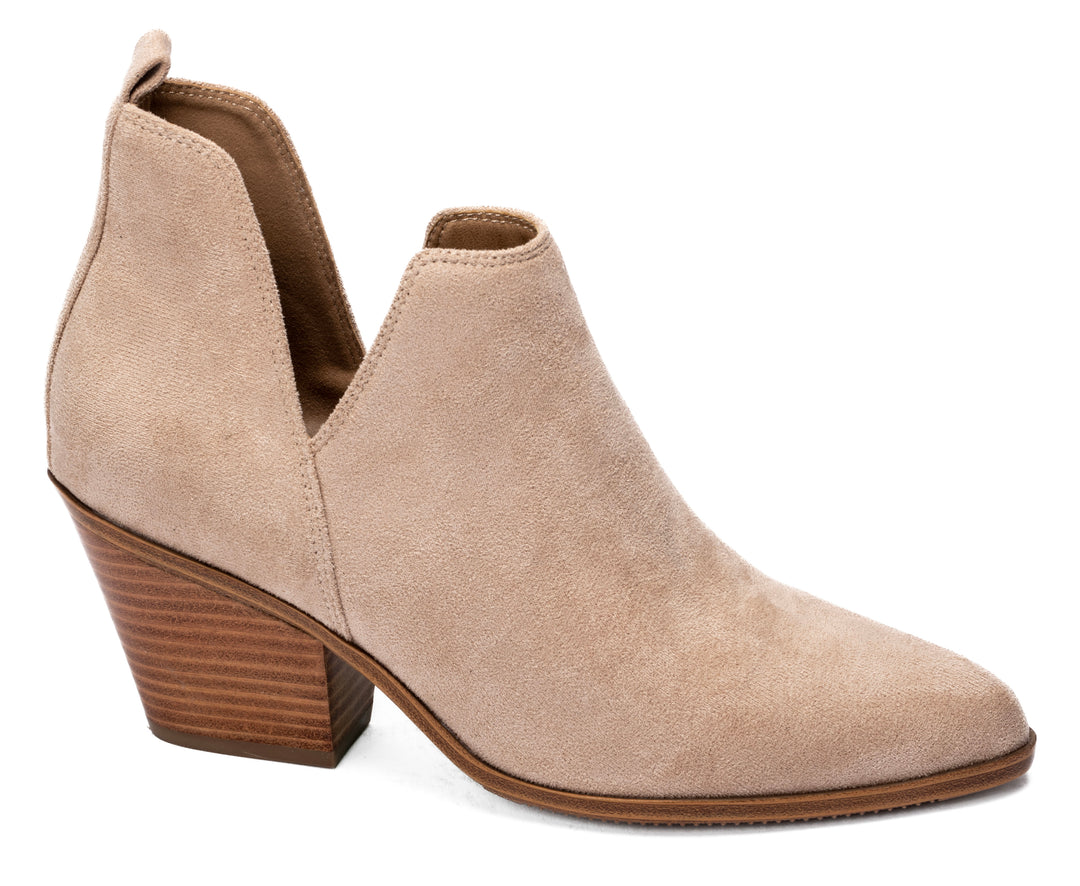 Sand Faux Suede Ankle Boot