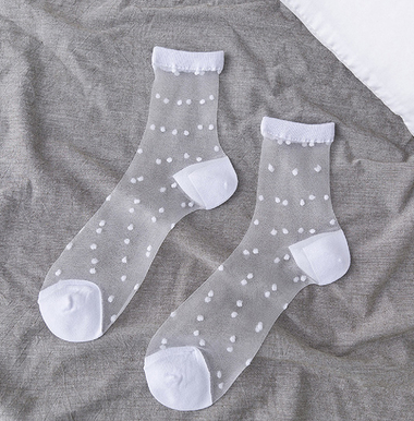 Dotted Sheer Socks - 2 Color Options