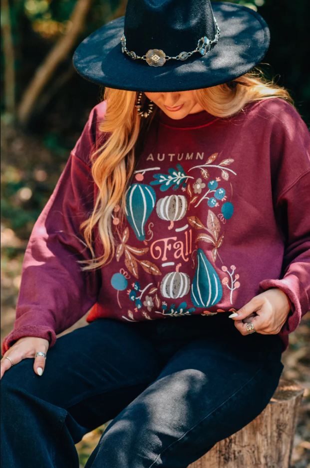 "Autumn Fall Market" Sweatshirt - 2 Color Options - Final Sale