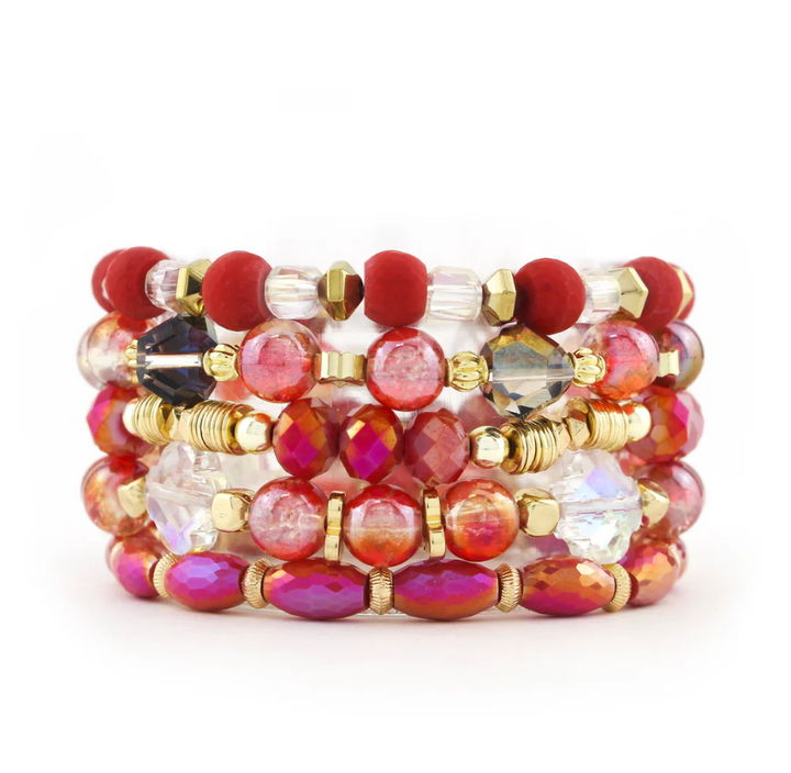 Erimish 5 Strand Bracelet Set - 4 Color Options