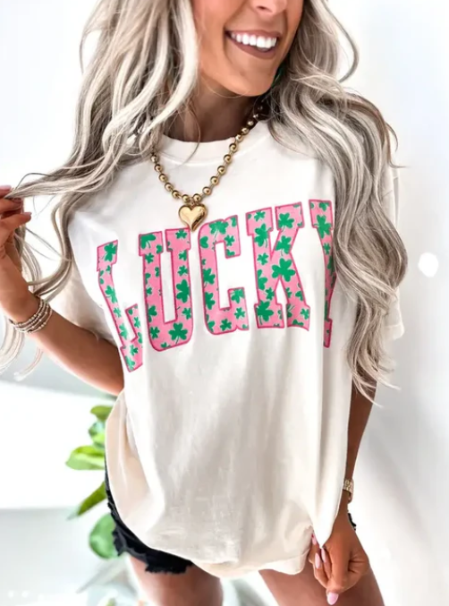 Pre-Order: Lucky Ivory Graphic Tee