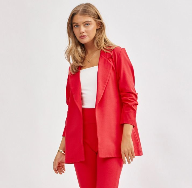 3/4 Sleeve Blazer  - 7 Color Options