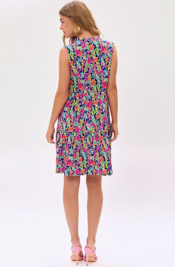 Royal Floral Tiered Dress - Available S-Extended Sizes