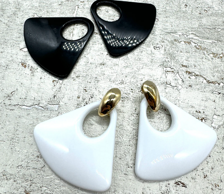 Intermix Black & White KJL Earrings - FINAL SALE