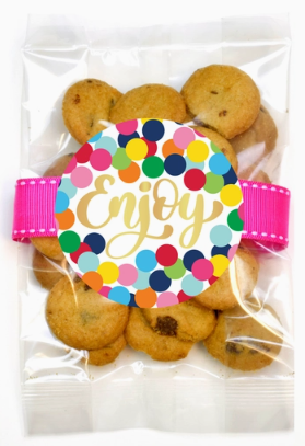 "Enjoy" Confetti Cupcake Cookies