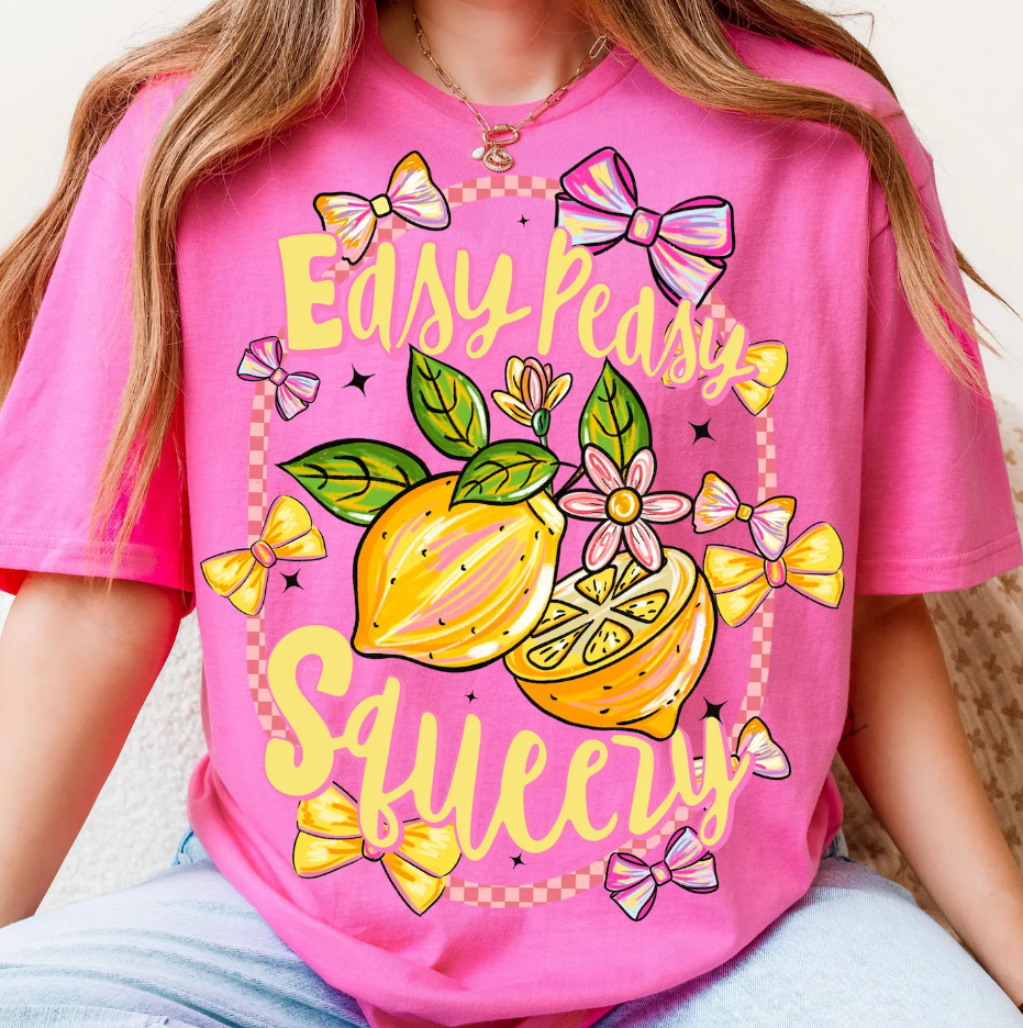 "Easy Peasy" Graphic Tee - 2 Color Options