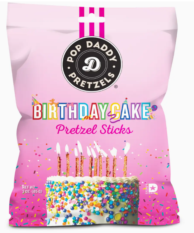 Birthday Cake Pretzel Sticks