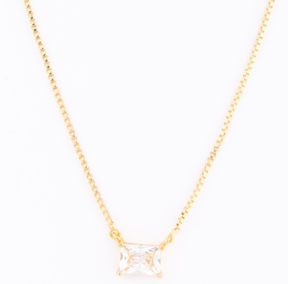 Gold Birth Stone Necklace - 12 Options