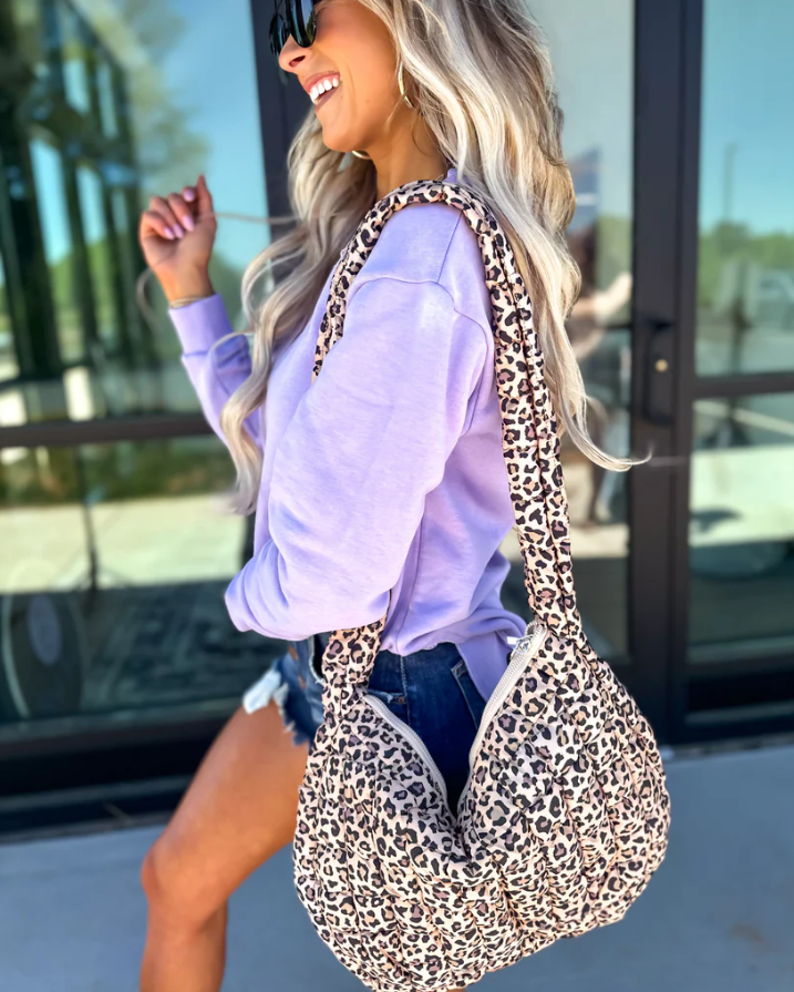 Animal Print Quilted Bag