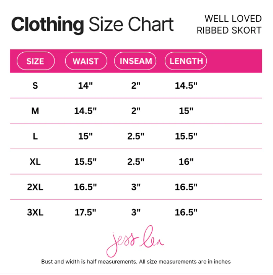 Pre-Order: Chestnut Ribbed Skort