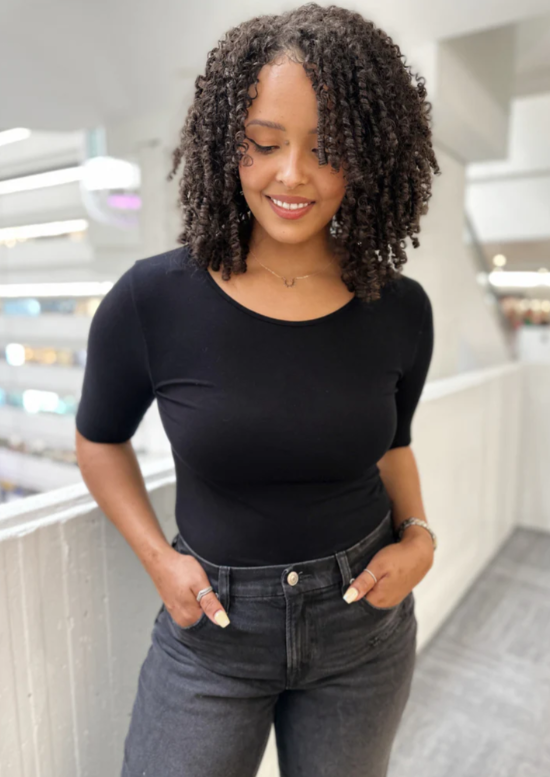 Elbow Sleeve Top - 3 Color Options