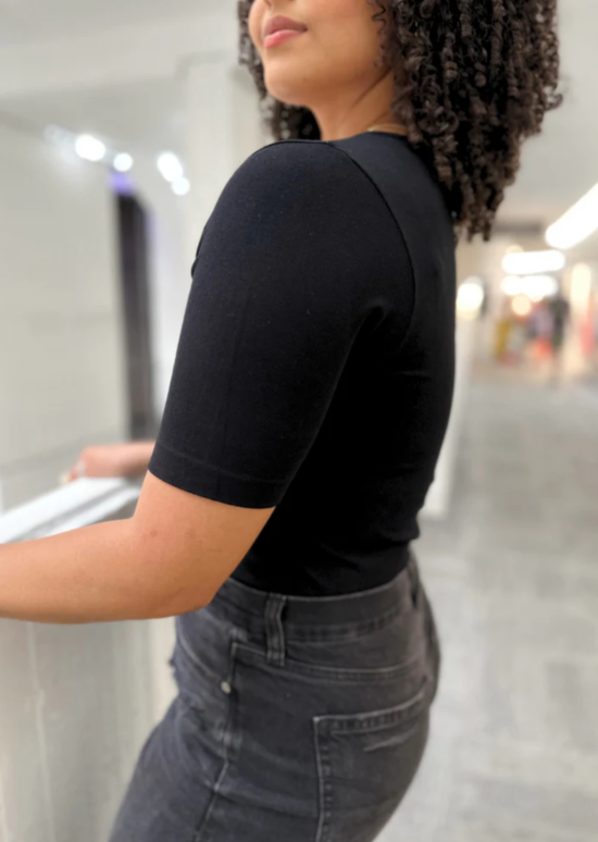 Elbow Sleeve Top - 3 Color Options