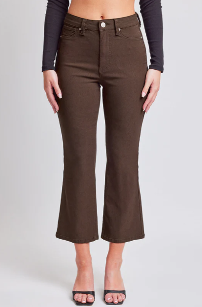 Cocoa Hyperstretch Cropped Kick Flare Pant