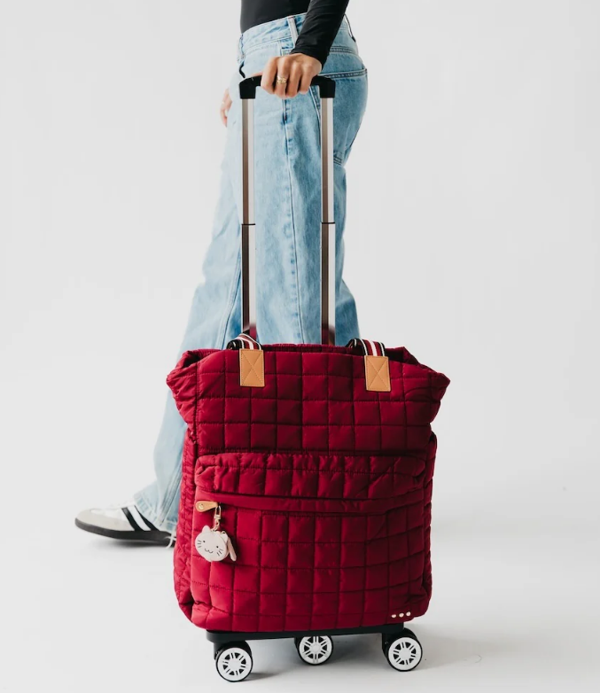 Tenley Quilted Tote Roller Bag - 6 Color Options