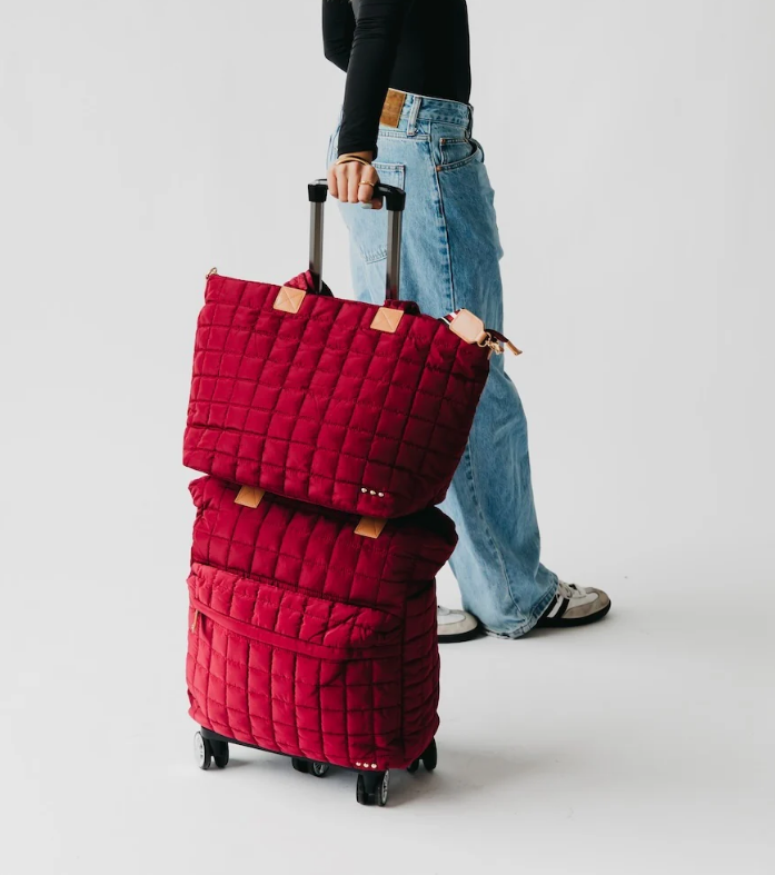Tenley Quilted Tote Roller Bag - 6 Color Options