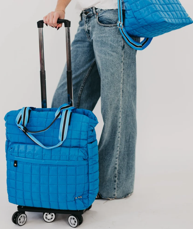 Tenley Quilted Tote Roller Bag - 6 Color Options