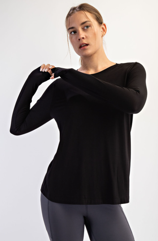 Modal Long Sleeve Top - 3 Color Options