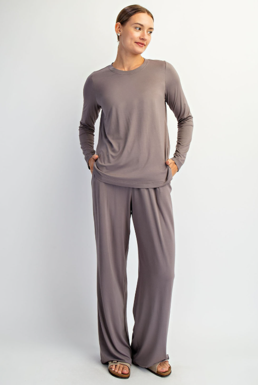 Modal Long Sleeve Top - 3 Color Options