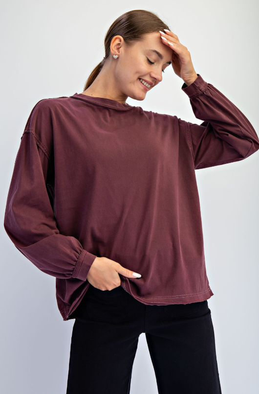 Pigment Washed Crew Tee - 3 Color Options