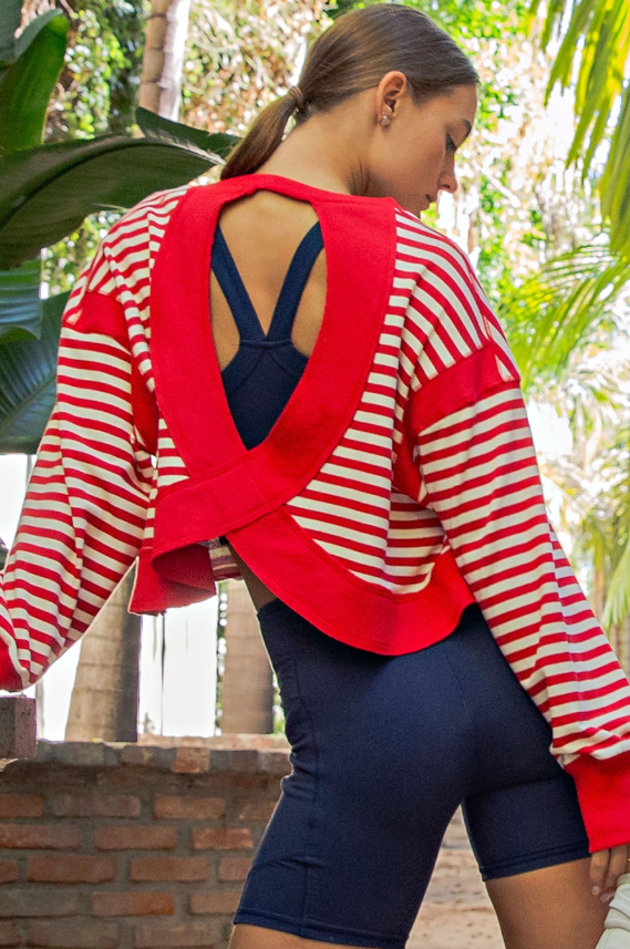 Striped Long Sleeve Top - 2 Color Options