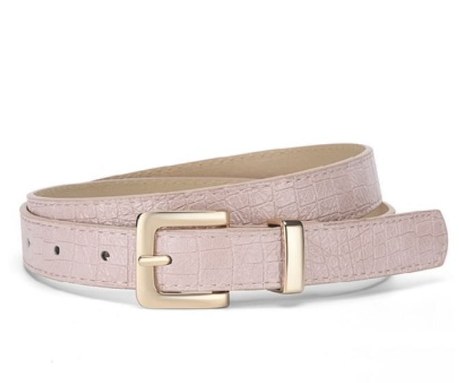 Croc Patterned Belt - 4 Color Options