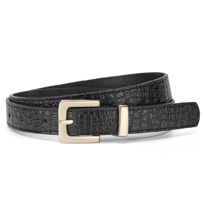 Croc Patterned Belt - 4 Color Options