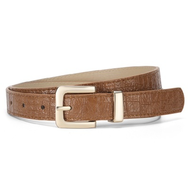 Croc Patterned Belt - 4 Color Options