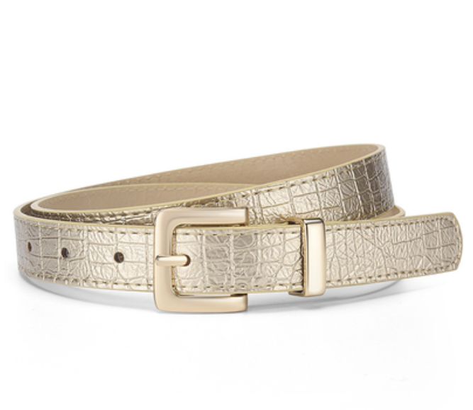 Croc Patterned Belt - 4 Color Options