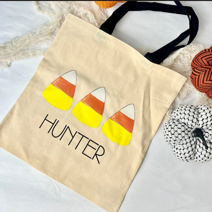 Candy Corn Halloween Trick or Treat Bag