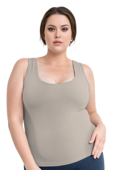 Built-In Bra Tank - Missy & Extended Sizes -