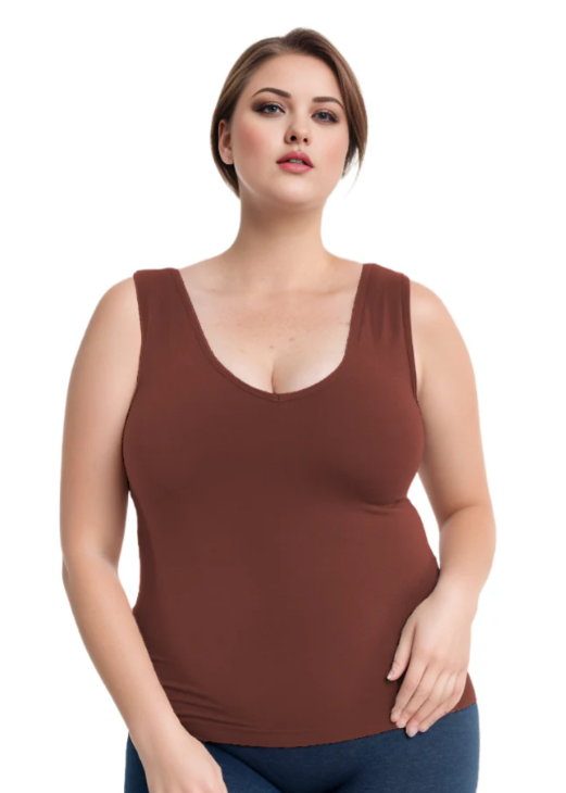 Built-In Bra Tank - Missy & Extended Sizes -
